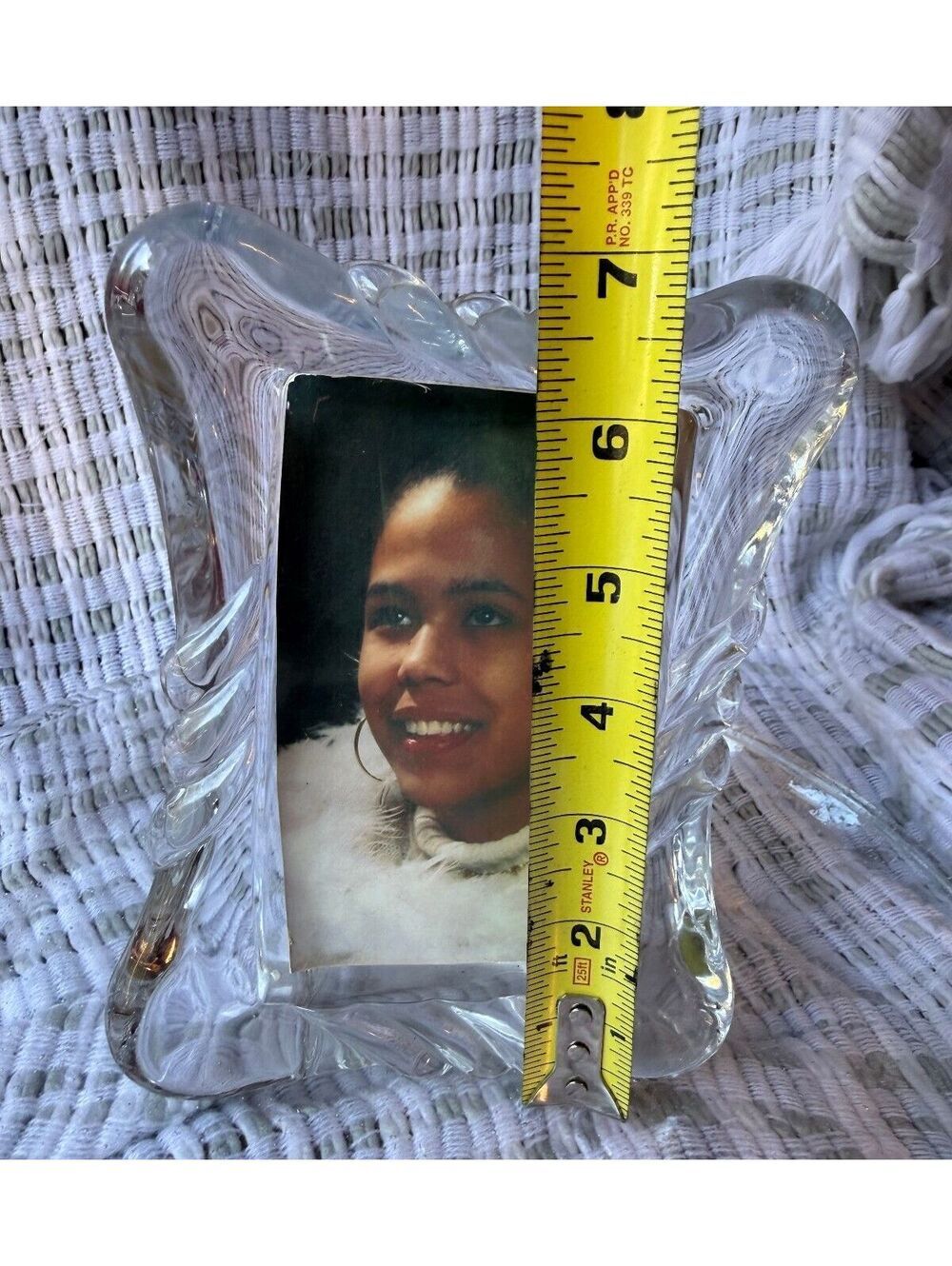 PICTURE FRAME Clear Glass with Decorative Edges - Picture 4 of 7